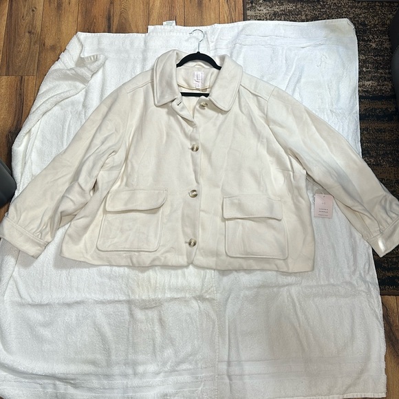 LC Lauren Conrad Jackets & Blazers - LC Lauren Conrad Off White Coat